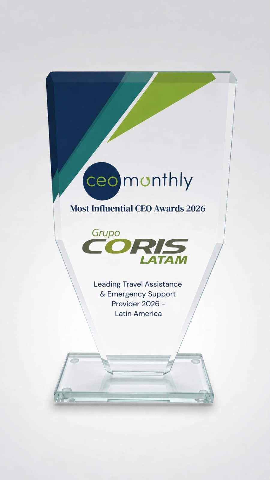 Trofeo CEO Monthly otorgado a Grupo CORIS LATAM